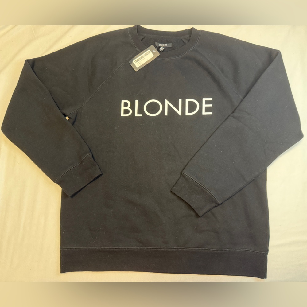 Brunette The Label Black 'BLONDE' Sweater